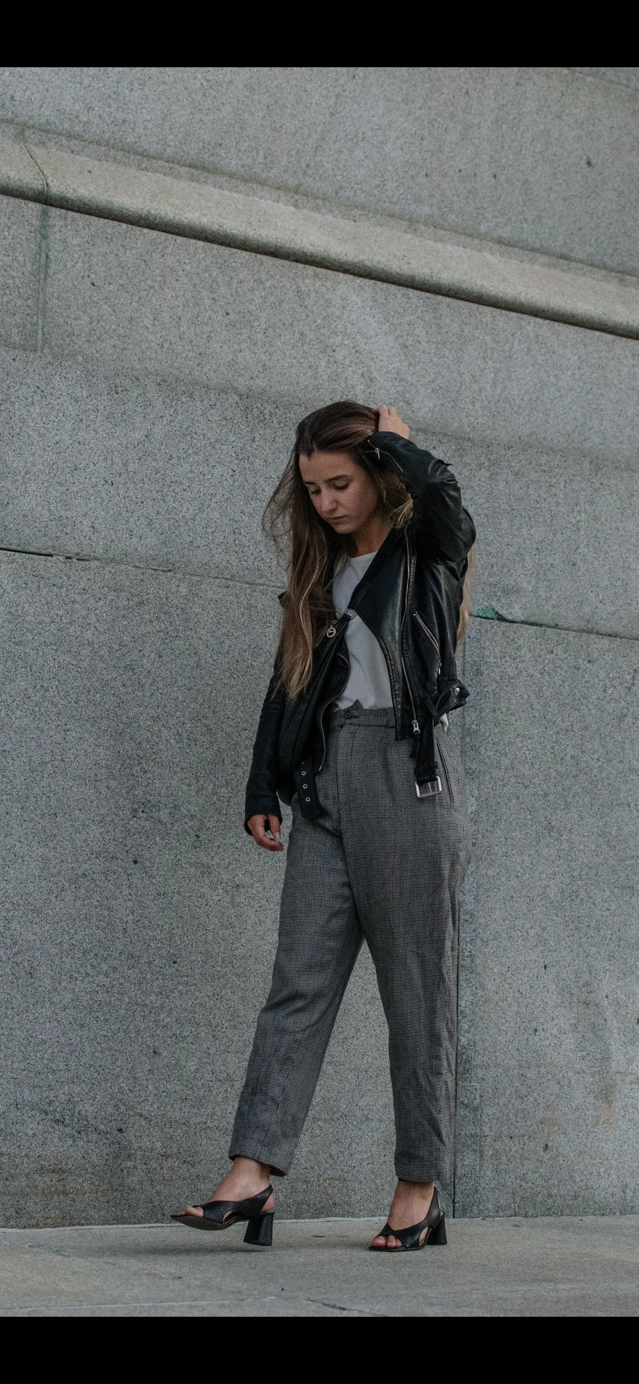 80s Textured Wool Trousers - 28