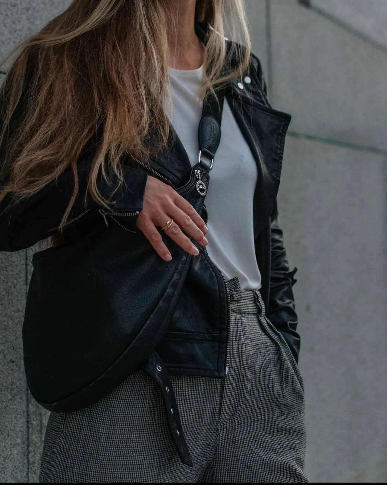 80s Textured Wool Trousers - 28
