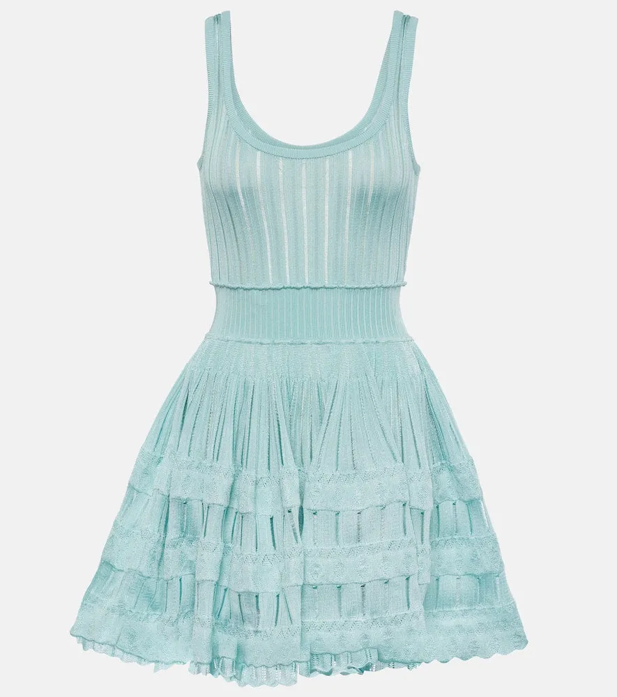 Alaia Open-knit minidress