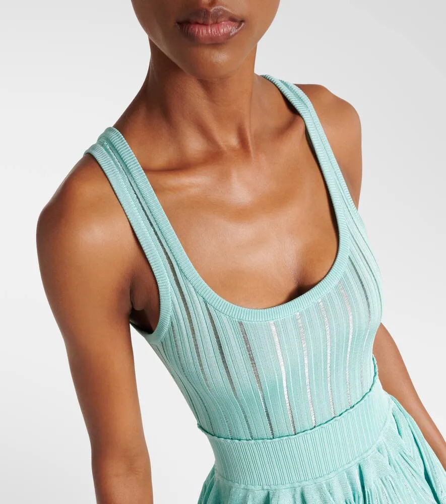 Alaia Open-knit minidress