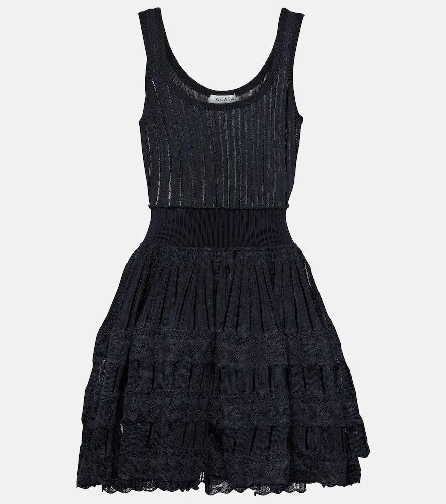 Alaia Ribbed-knit minidress