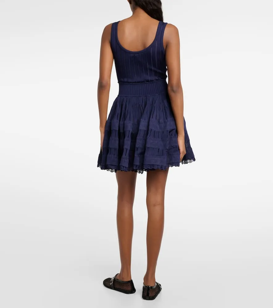 Alaia Ribbed-knit minidress