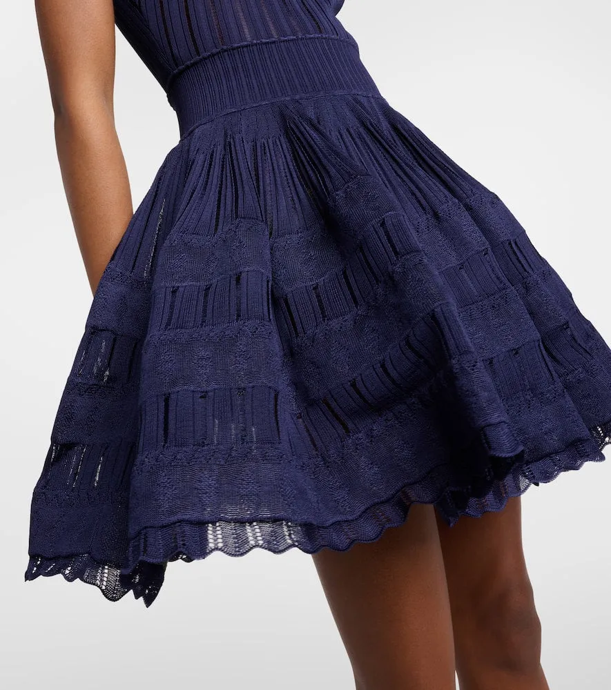 Alaia Ribbed-knit minidress