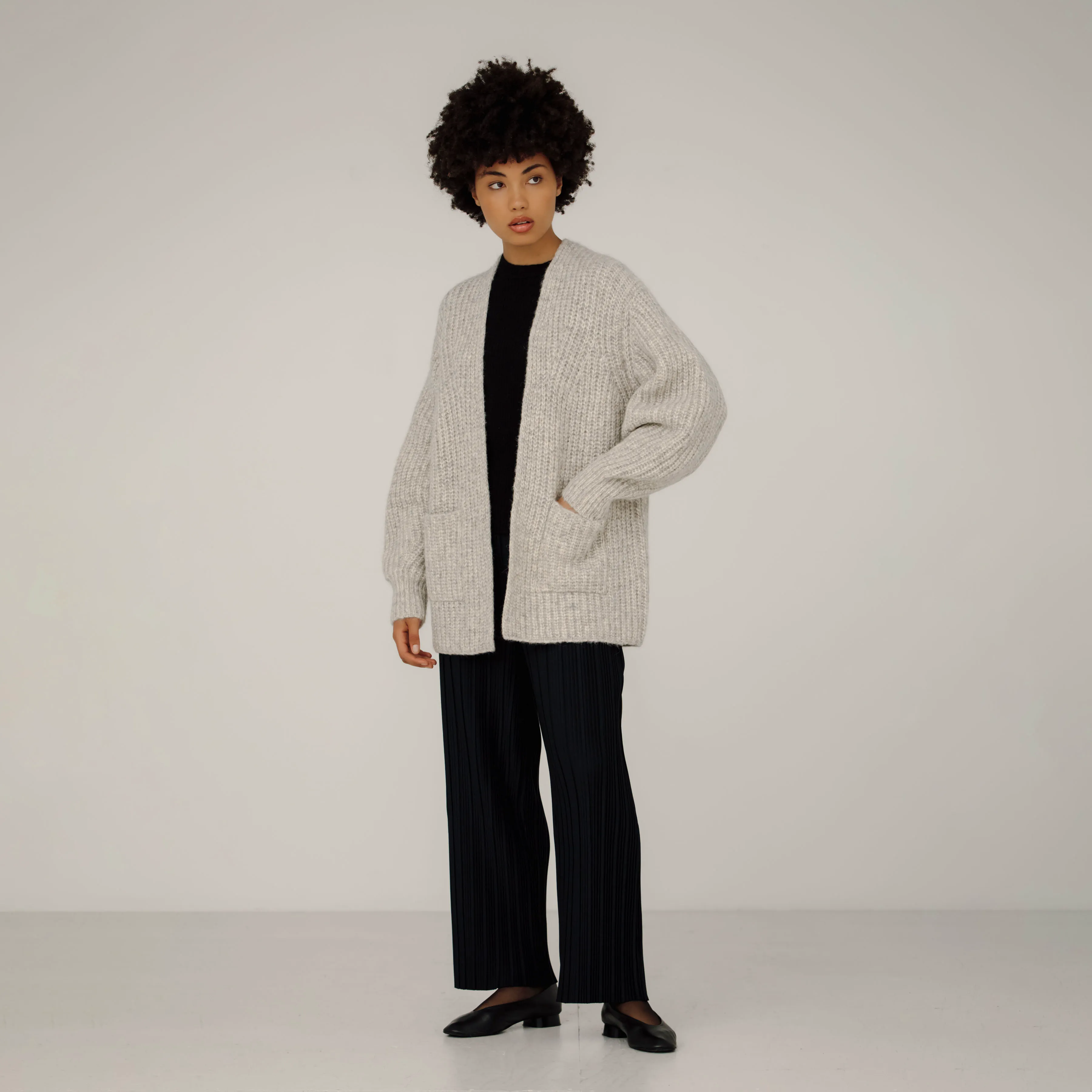 Bare Knitwear Marine Alpaca Cardigan