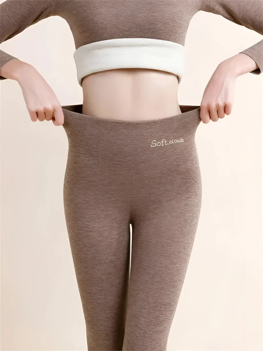 Basics Fleece Lined High Waist Skinny Soft Clouds Leggings MustPride®