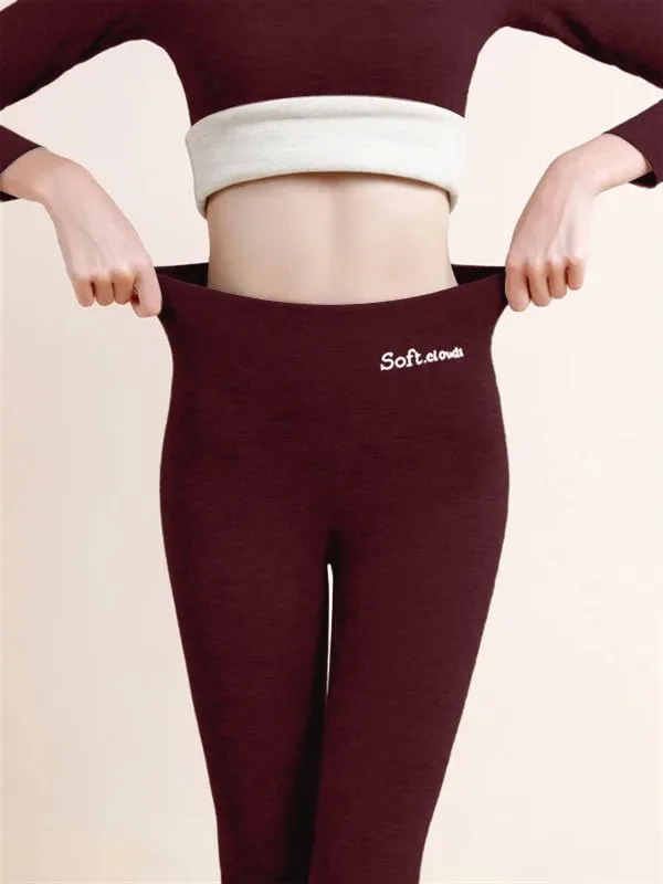 Basics Fleece Lined High Waist Skinny Soft Clouds Leggings MustPride®