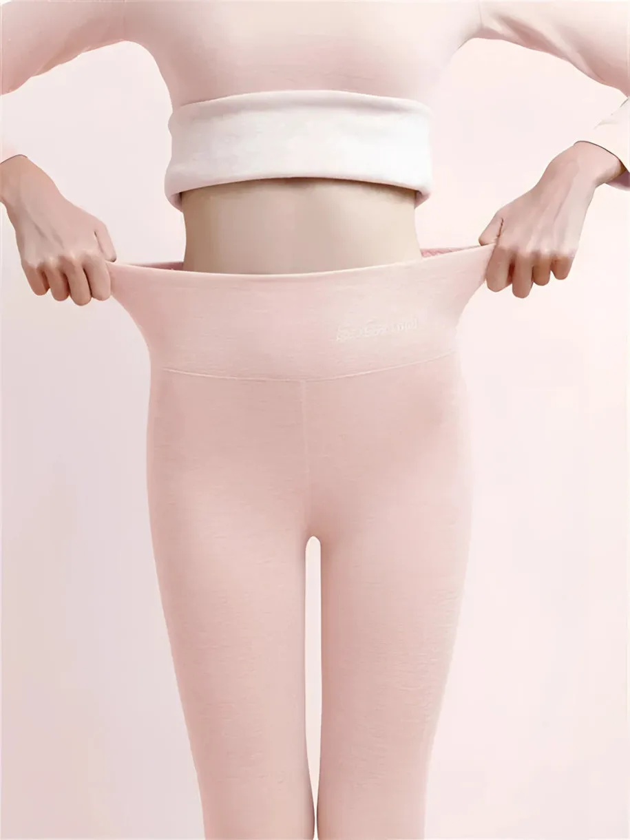 Basics Fleece Lined High Waist Skinny Soft Clouds Leggings MustPride®