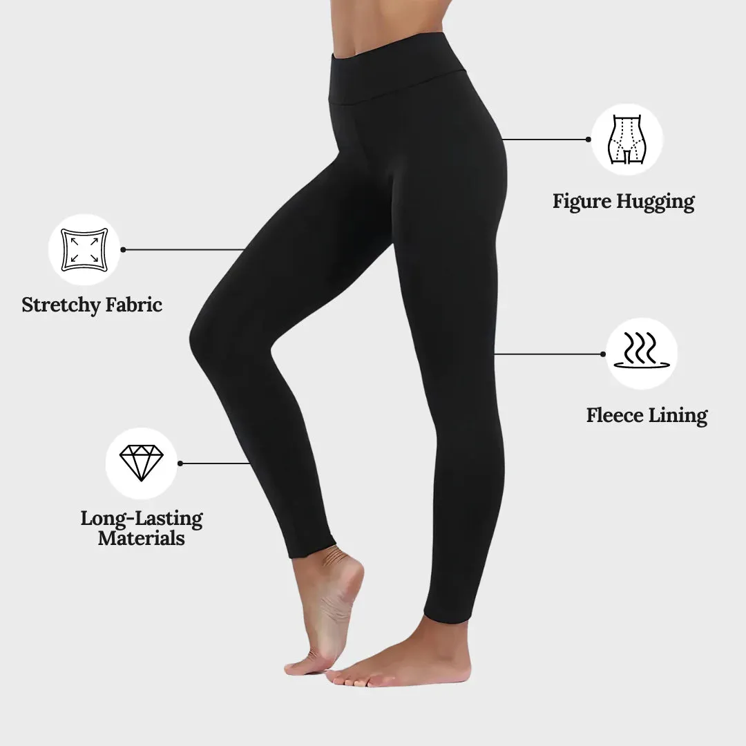 Basics Fleece Lined High Waist Skinny Soft Clouds Leggings MustPride®