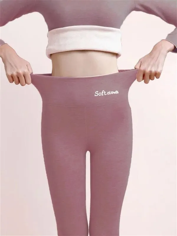 Basics Fleece Lined High Waist Skinny Soft Clouds Leggings MustPride®
