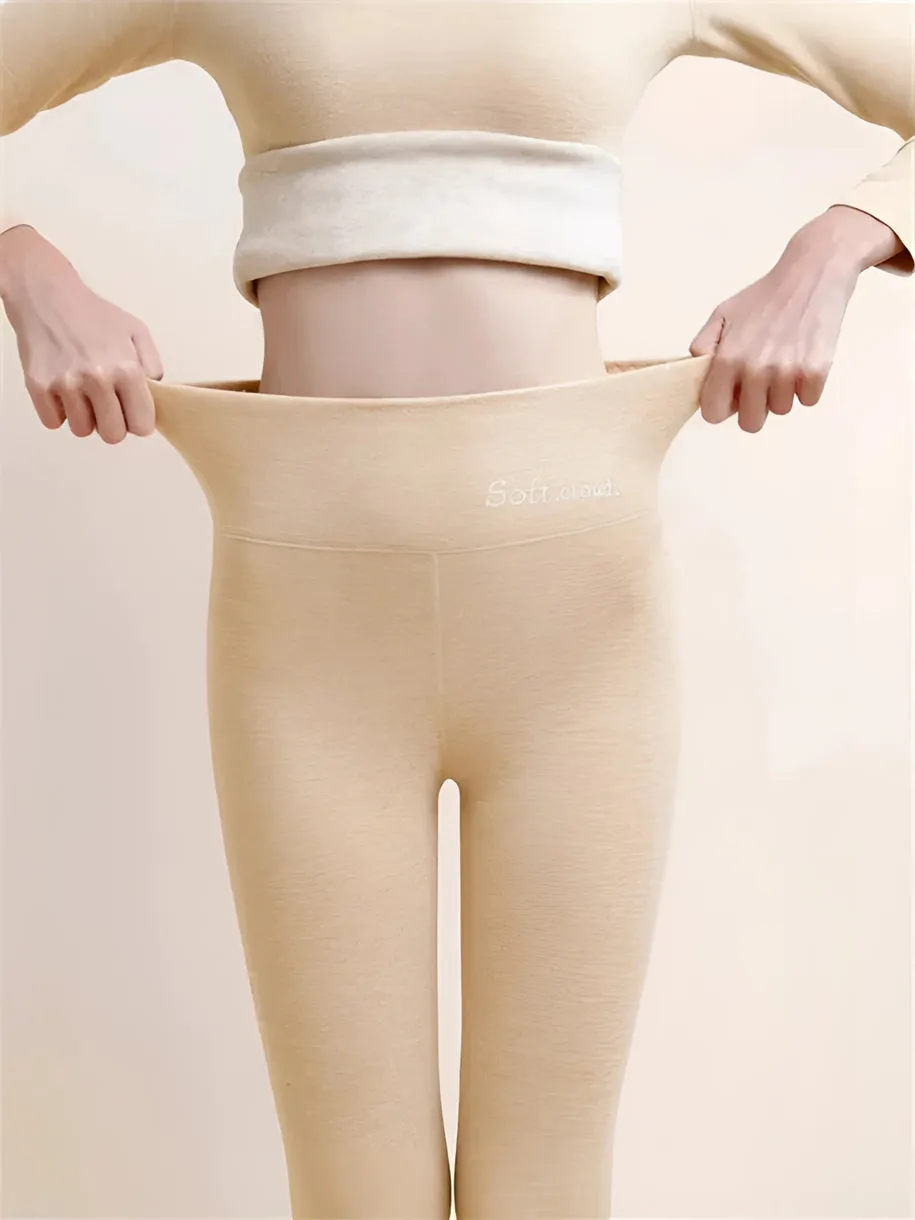 Basics Fleece Lined High Waist Skinny Soft Clouds Leggings MustPride®