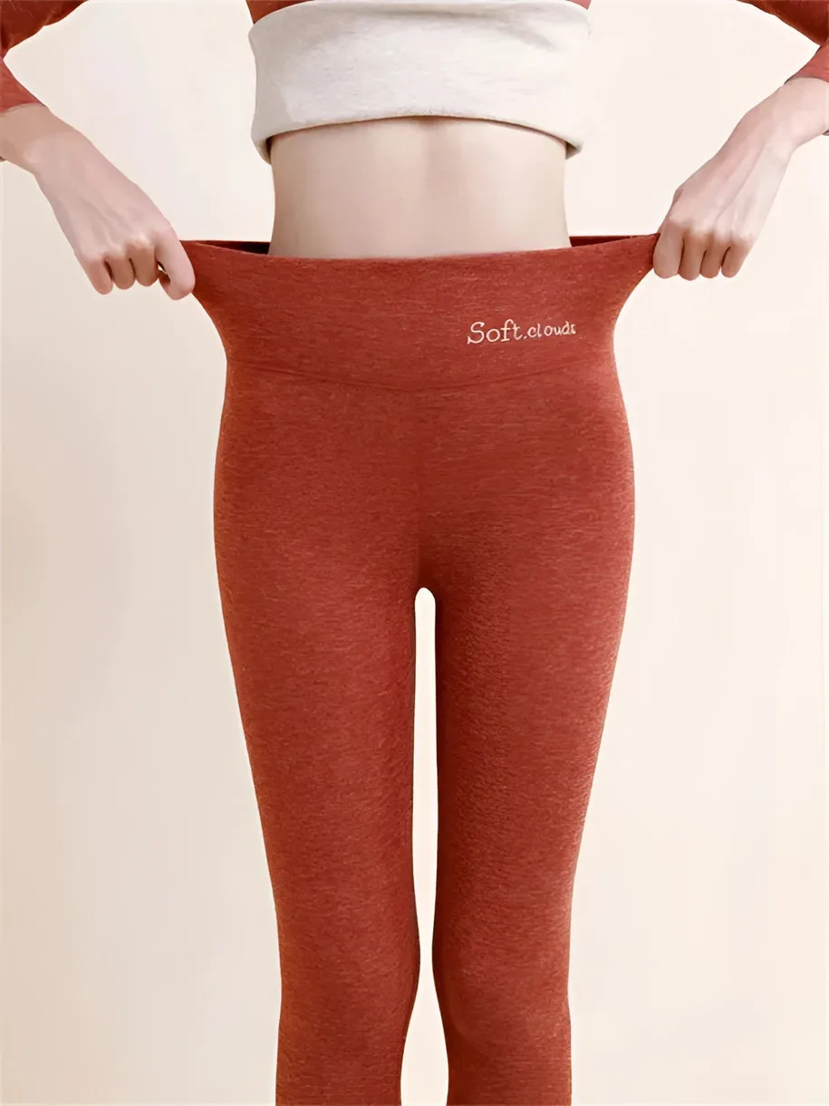 Basics Fleece Lined High Waist Skinny Soft Clouds Leggings MustPride®
