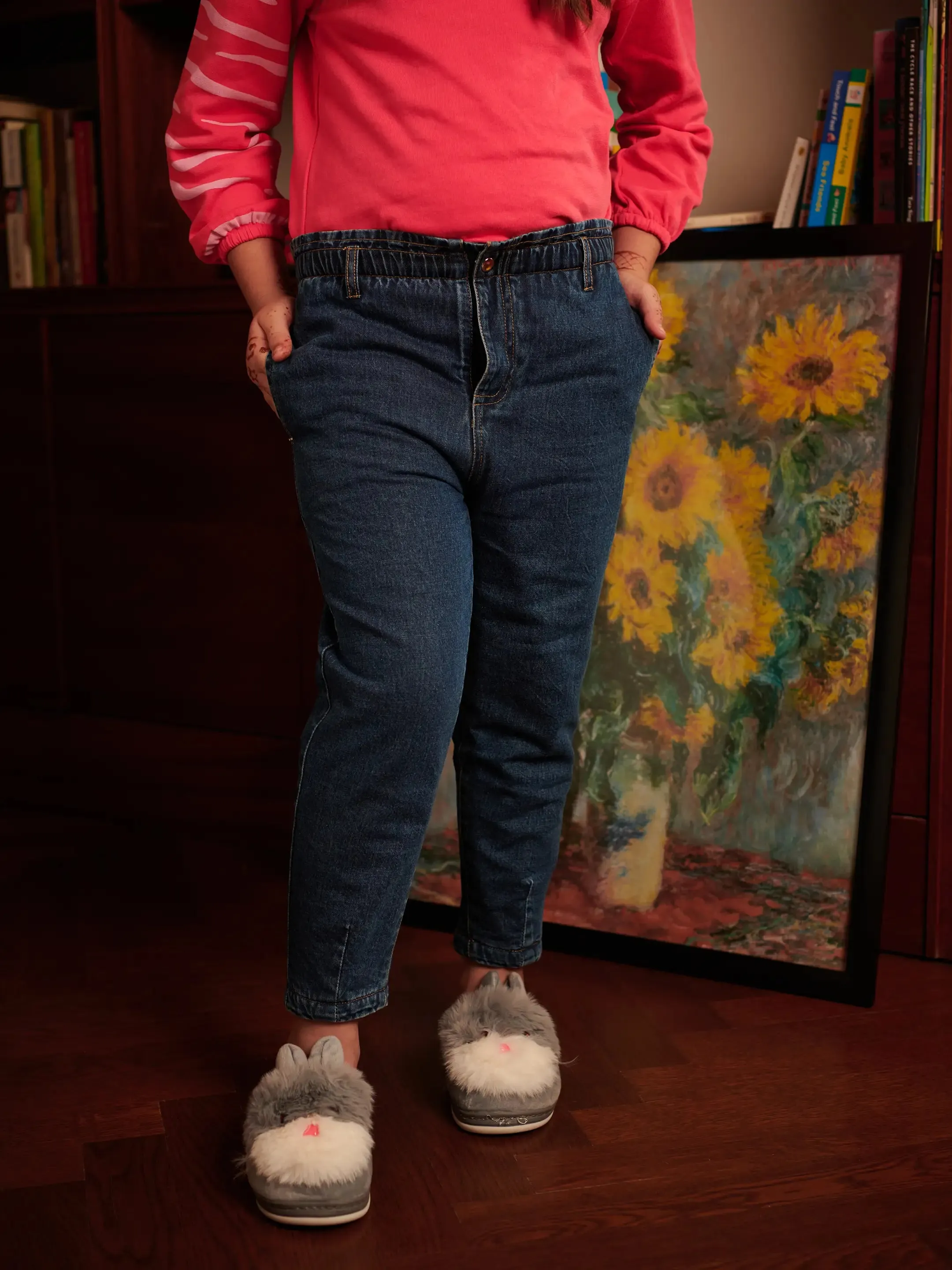 Blue Fleece Denim
