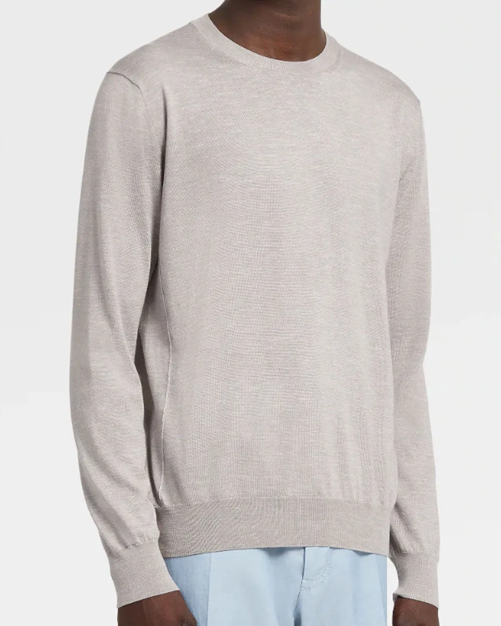 Brown Knit Crewneck