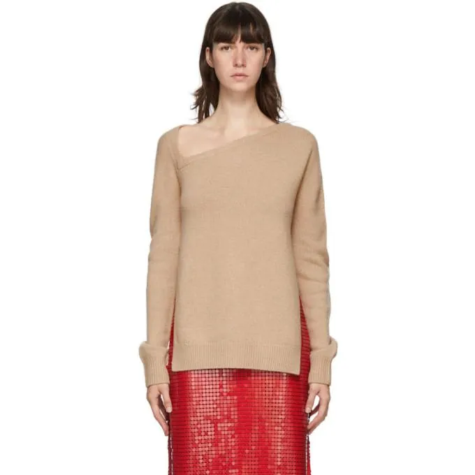 Christopher Kane Beige Wool and Cashmere Sweater