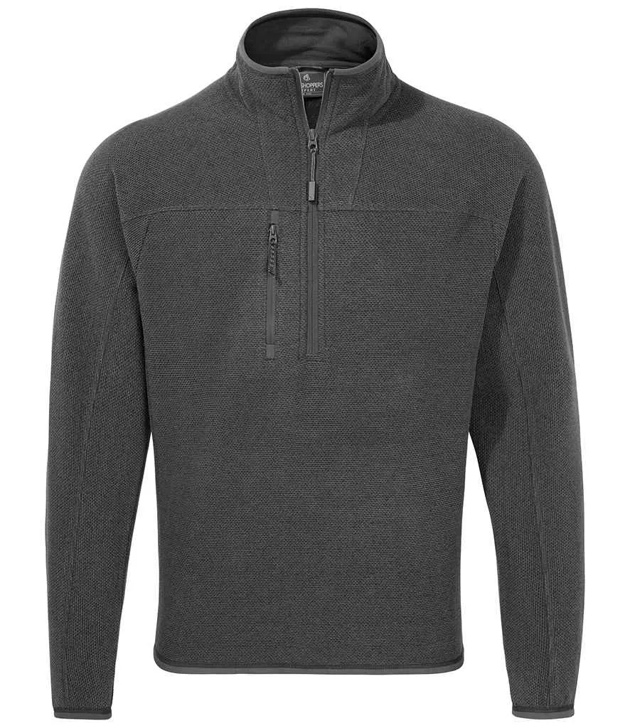 Craghoppers Expert Active Half Zip Knitted Fleece | Carbon Grey Marl