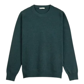 Dante Crew Jacquard Sweater - Pine Heather