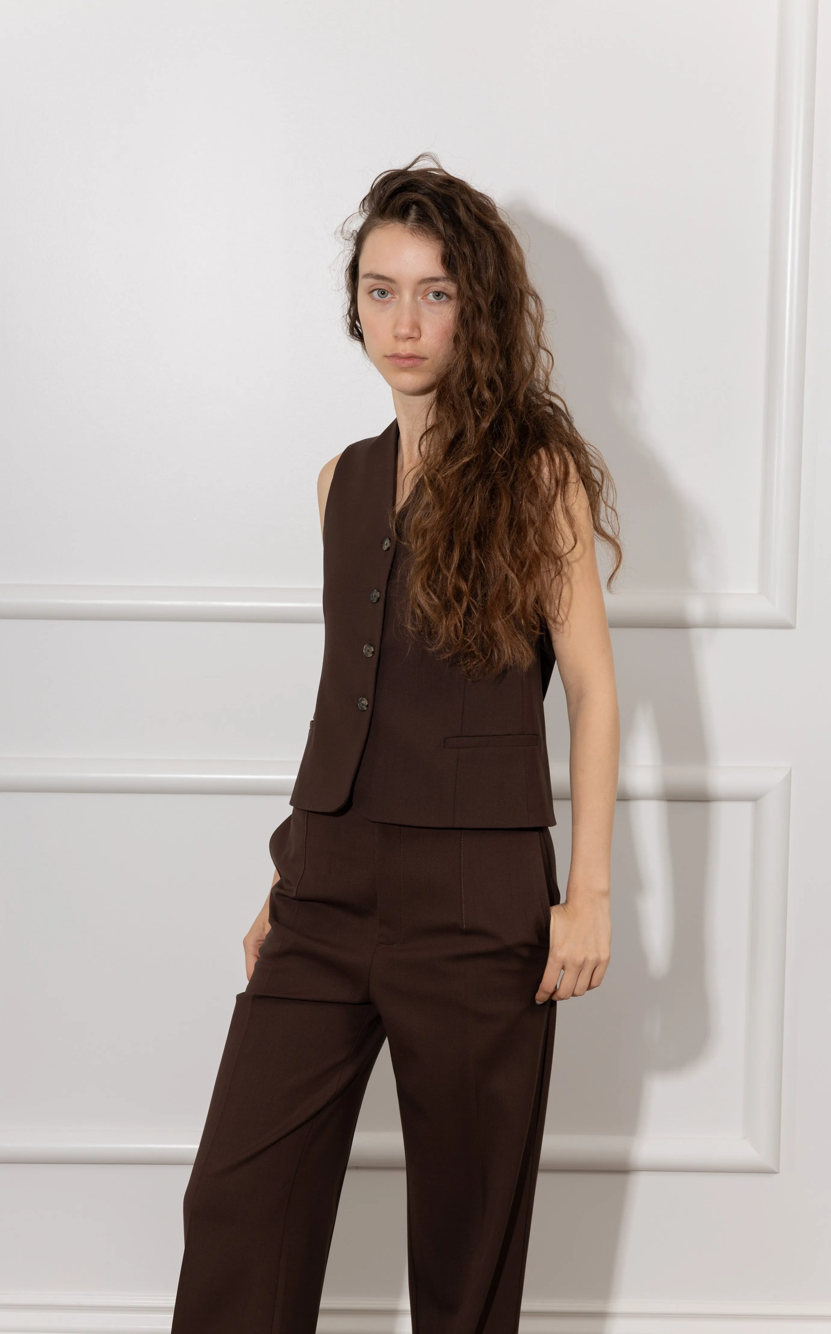 DORKAS Pants - Choco Brown