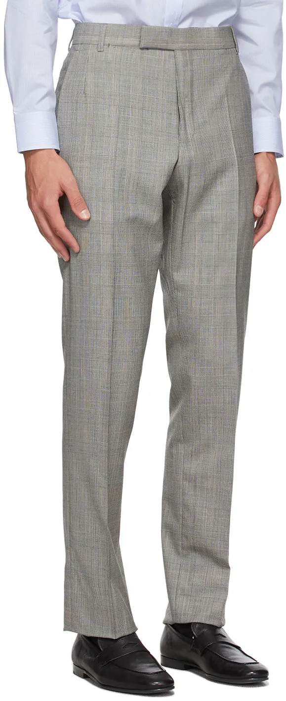 Dunhill Grey Prince Of Wales Check Suit