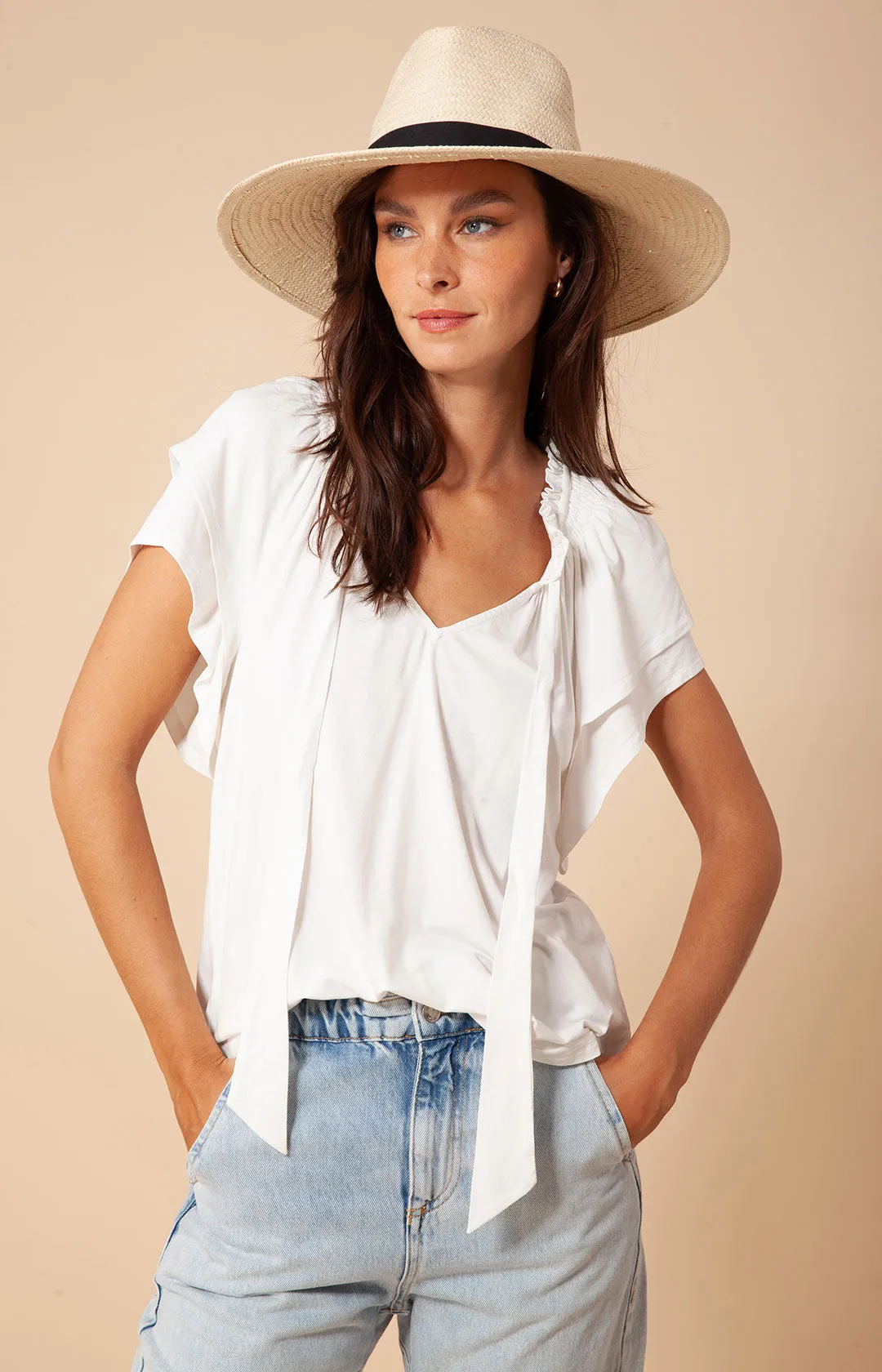 Iara Solid Jersey Top