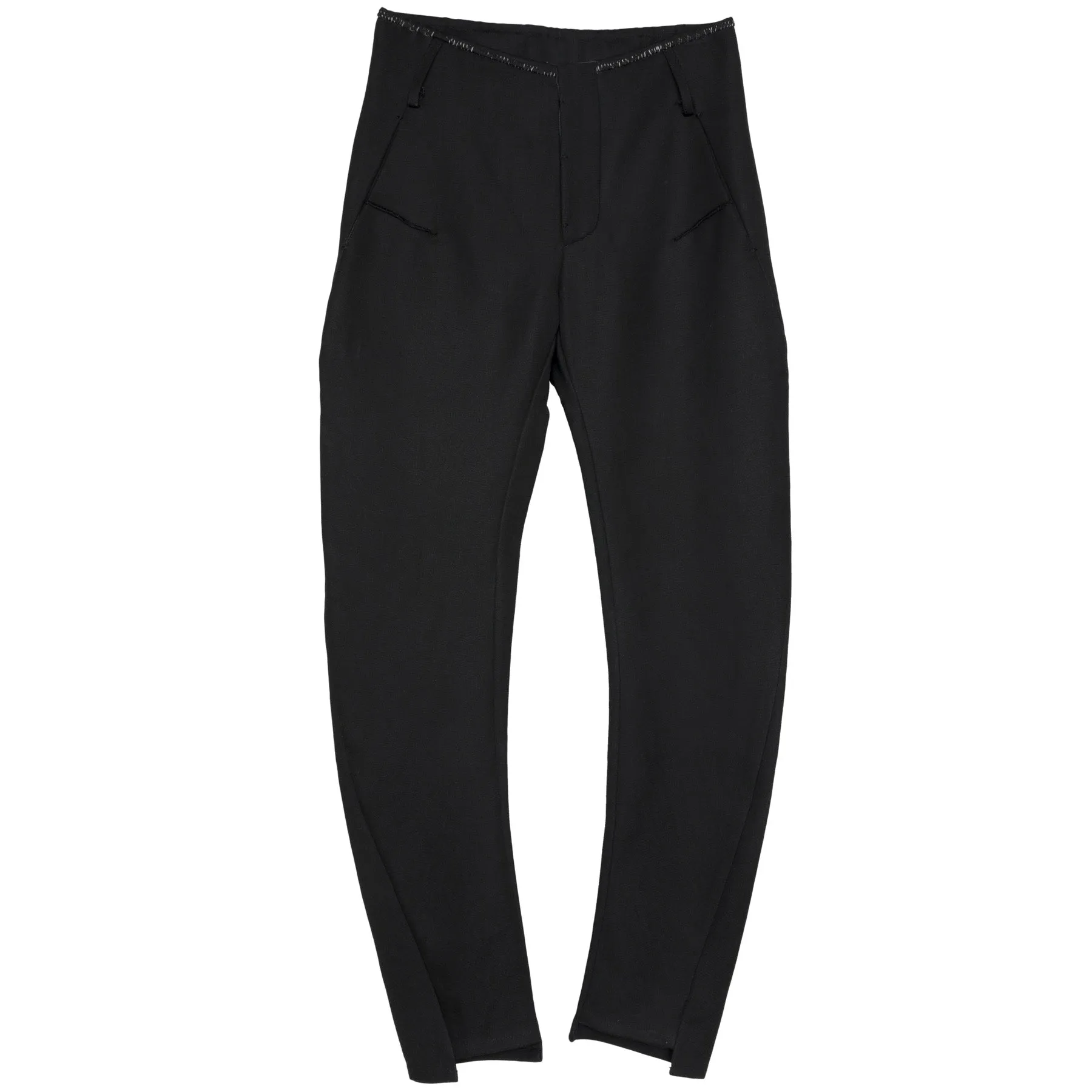 Knit Weave Ramie Wool Blend J Trousers