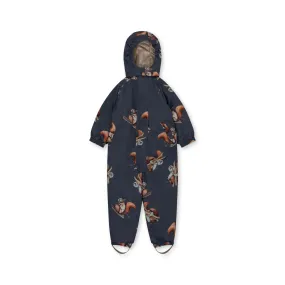 Konges Slojd nohr snowsuit print - val d´isere blue