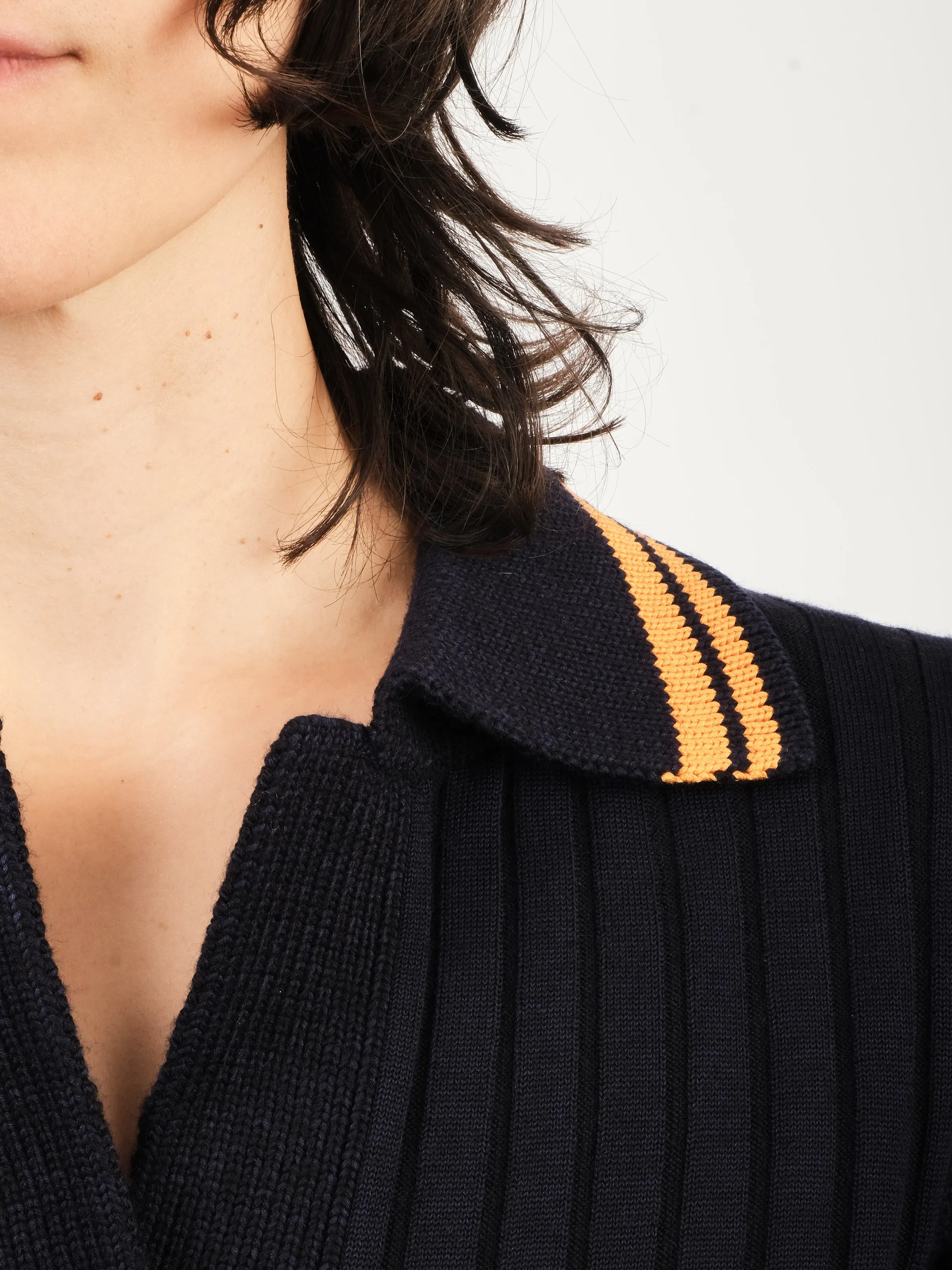 Navy/Orange Myth Shirt Dress