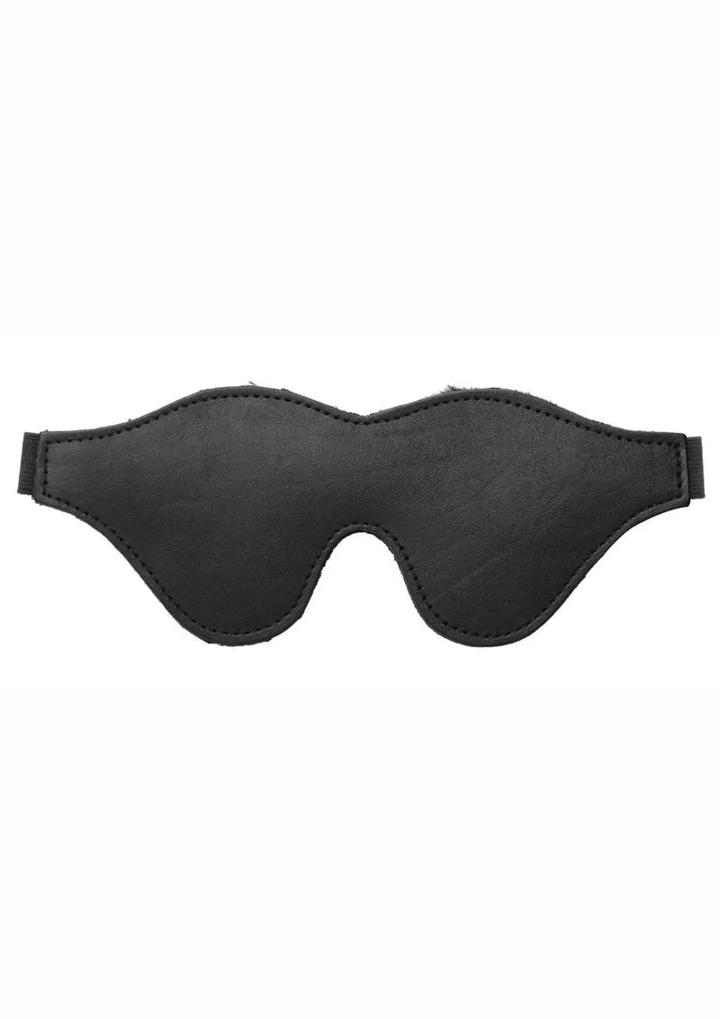 Strict Leather Black Fleece Lined Blindfold