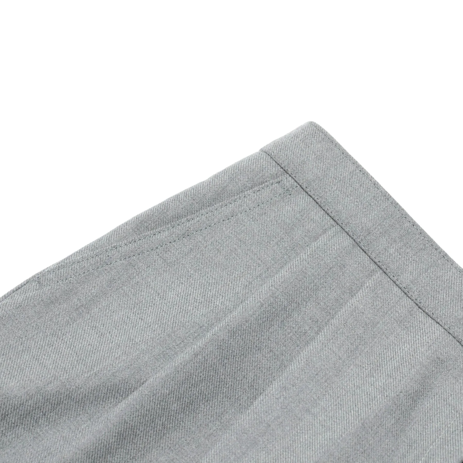 Tropical Wool, Forward Pleats, Clean Cuffed Hem, Small-Batch
