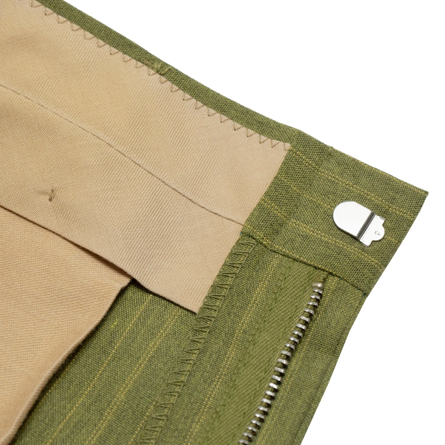 Tropical Wool, High-Rise Cut, Zigzag Stitching, Leisurewear Hybrid