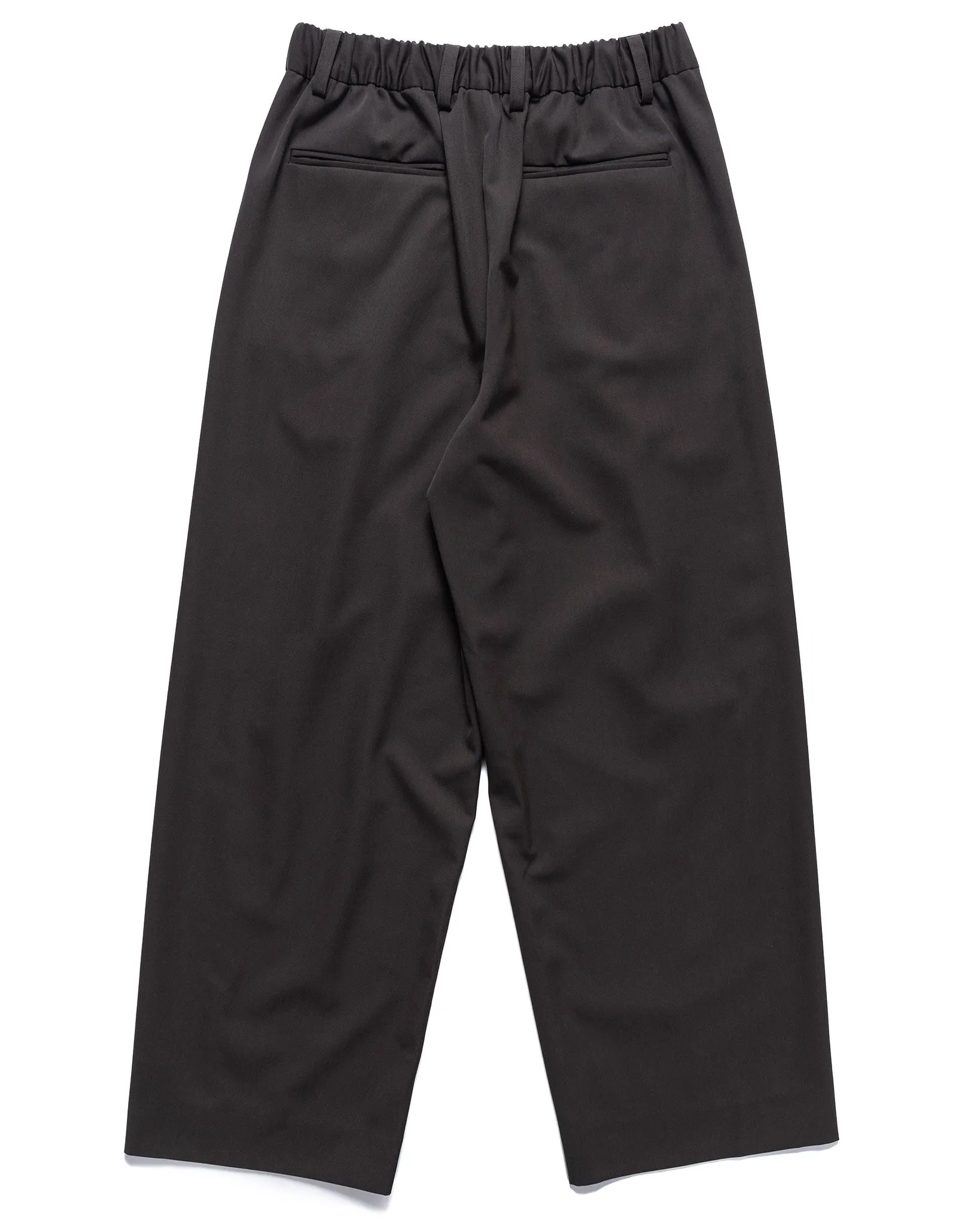 Twist Seam Wide Easy Trousers Grey Khaki