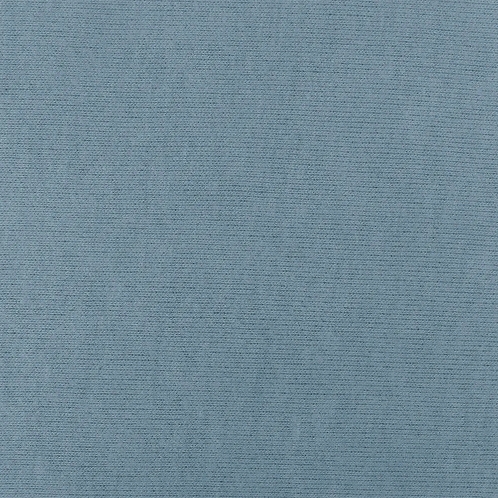 Vintage Blue Solid Stretch Brushed Jersey Knit Fabric