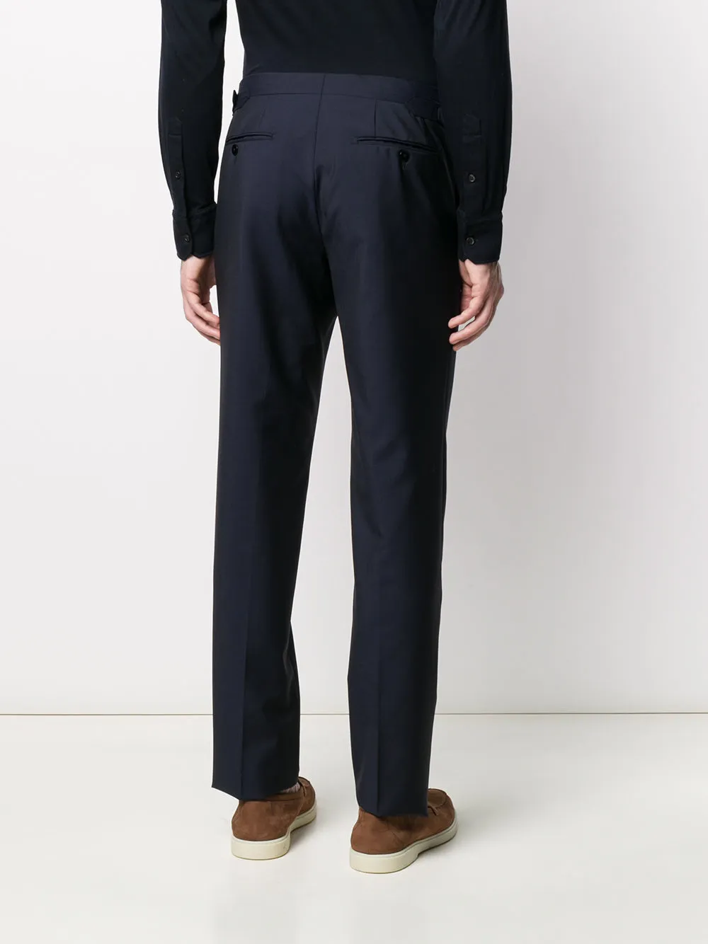 Wool and mohair trousers