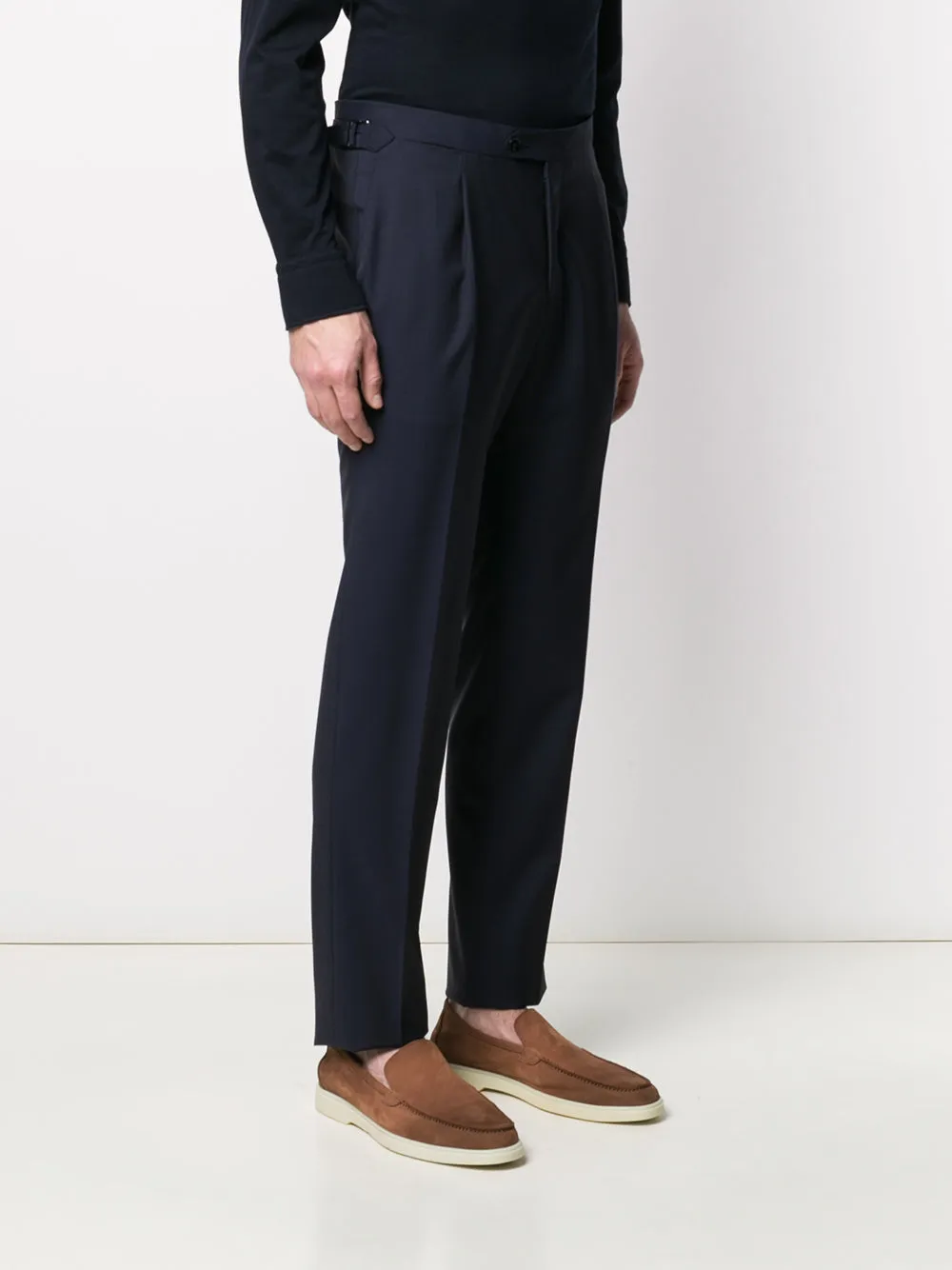 Wool and mohair trousers